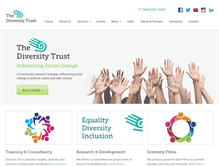 Tablet Screenshot of diversitytrust.org.uk